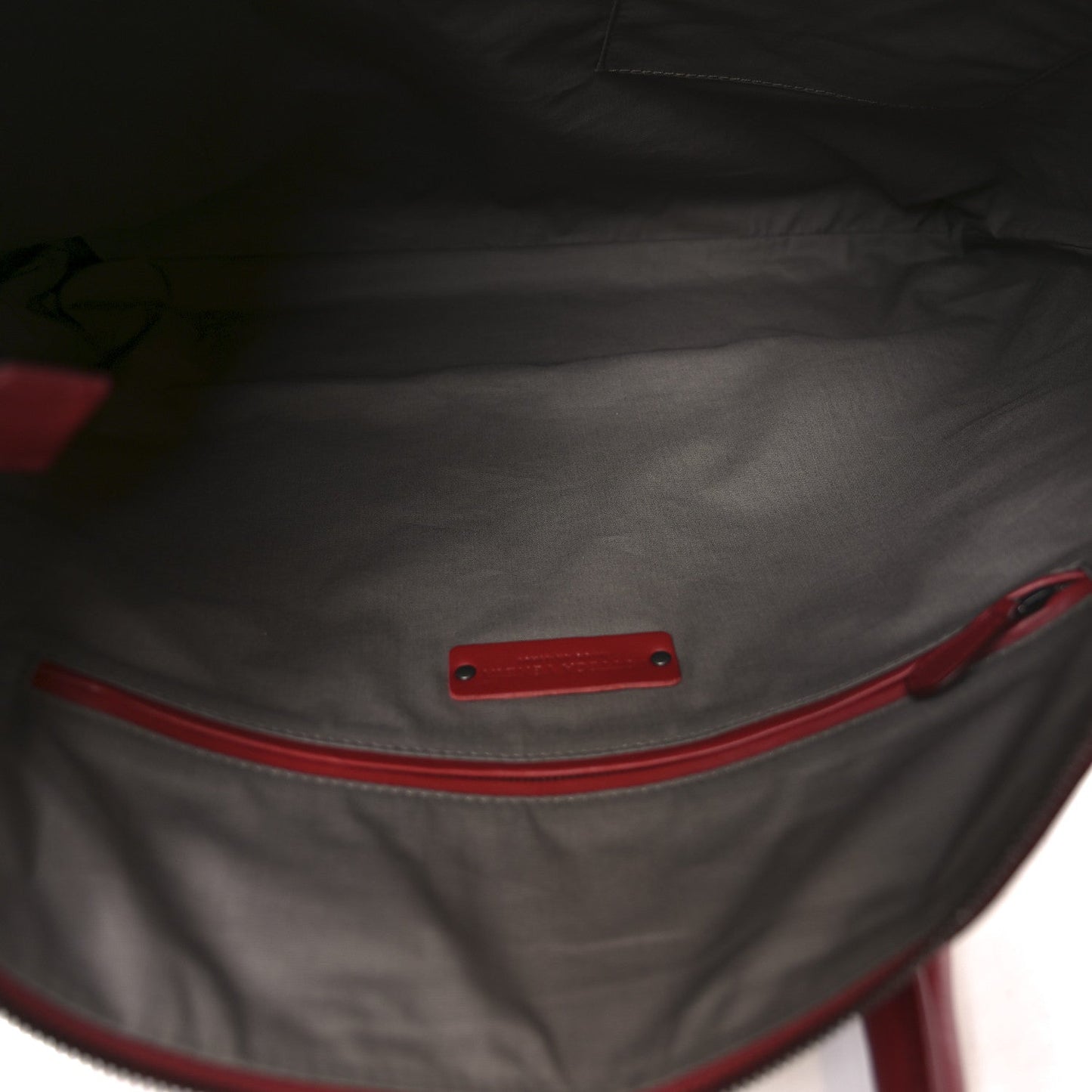 Nappa Intrecciato Medium Convertible Tote Burgundy
