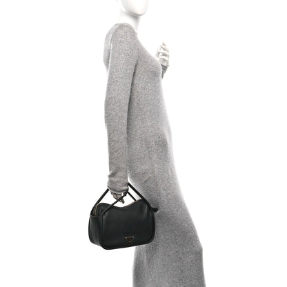 Soft Calfskin Darling Shoulder Bag Black