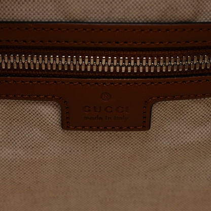 Calfskin GG Tennis Embossed Large Duffle Bag Brown