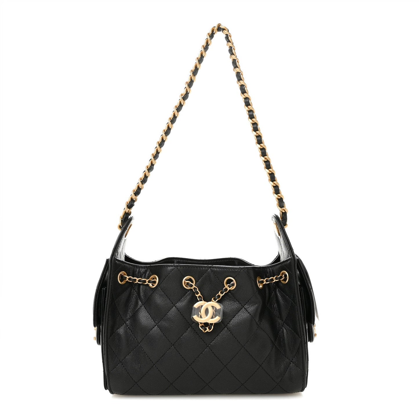 Caviar Quilted Mini Chanel 25 Handbag Black