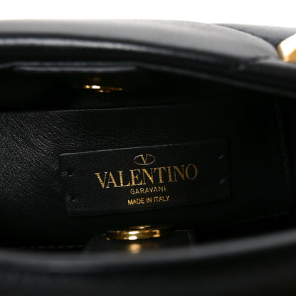 Nappa Mini Roman Stud The Handle Bag Black