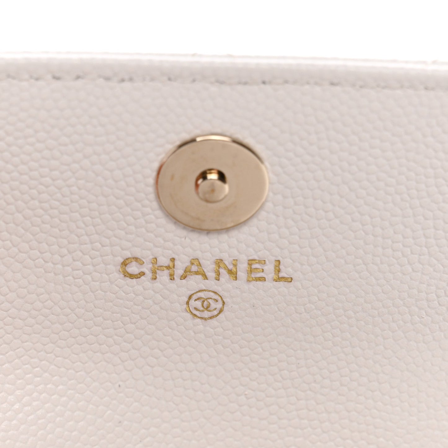 Caviar Quilted Belt Bag With Charms On Chain White