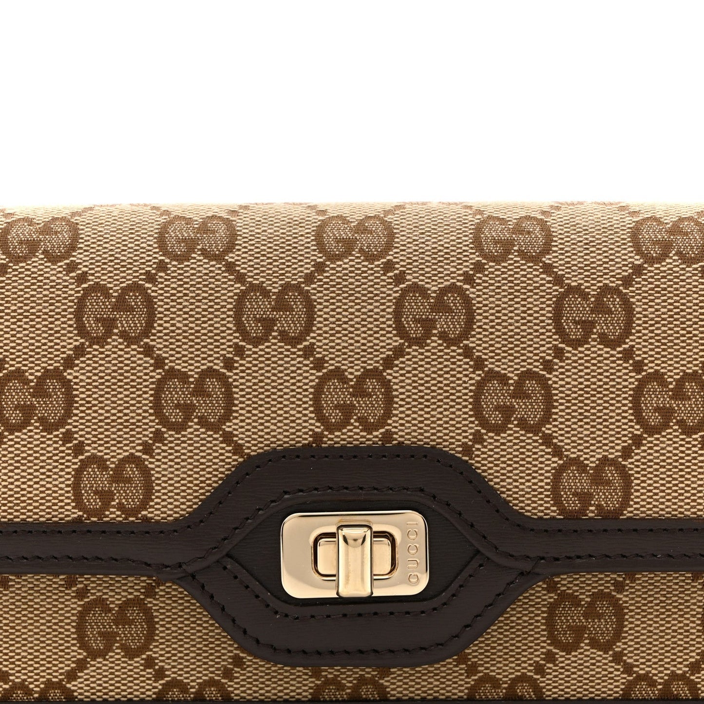 GG Monogram Mini Luce Shoulder Bag Beige Ebony