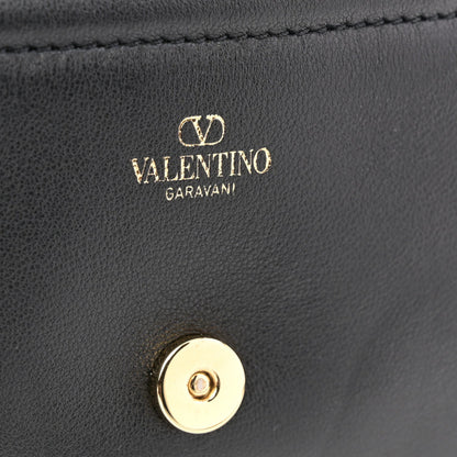 Lambskin Vlogo Mini Crossbody Bag Black