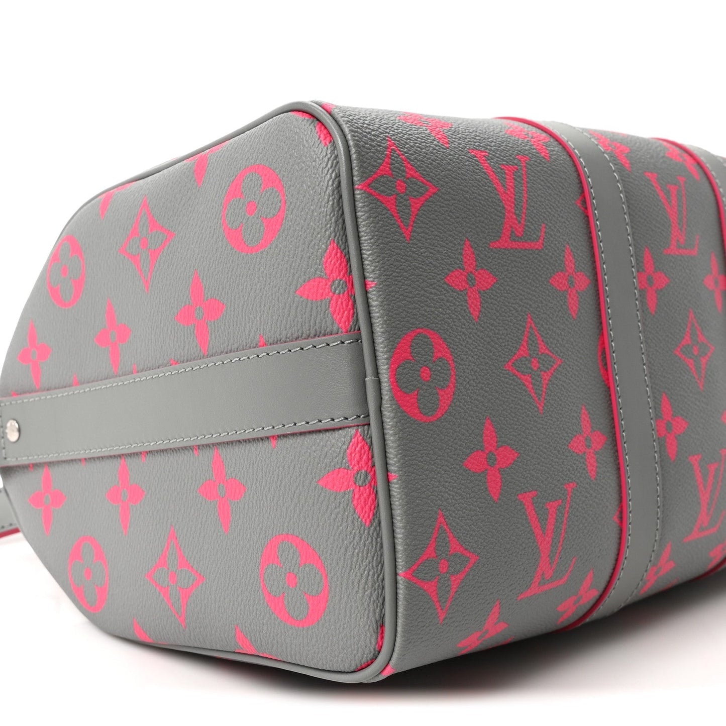 Monogram Glow Up Keepall Bandouliere 35 Grey Pink