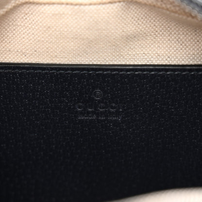 GG Supreme Monogram Textured Dollar Calfskin Web Small Ophidia Camera Bag Beige Blue