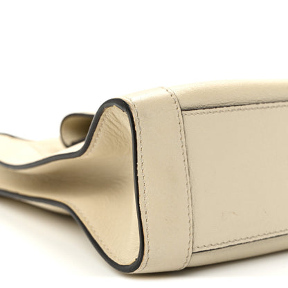 New Sakai Calfskin Lux Dahlia Chain Shoulder Bag Mystic White