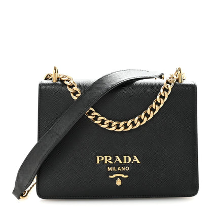 Shiny Lord Calfskin Medium Antigona Black