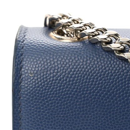 Grain De Poudre Medium Classic Monogram Kate Satchel Blue Charron