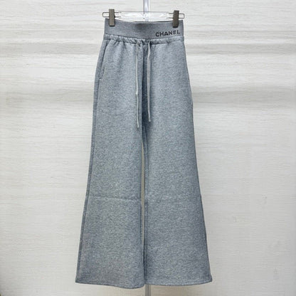 Chanel 2026 Rhinestone Waistband Casual Pant Cotton 356983