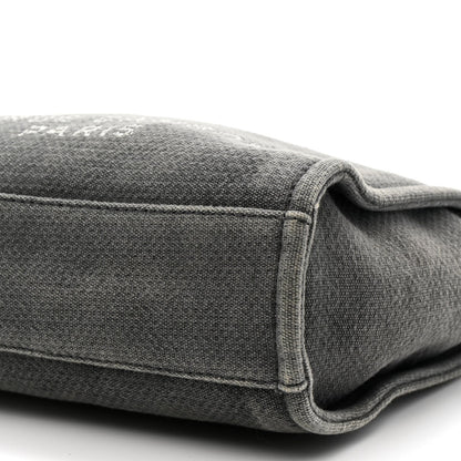 Canvas Mini Deauville Tote Dark Grey
