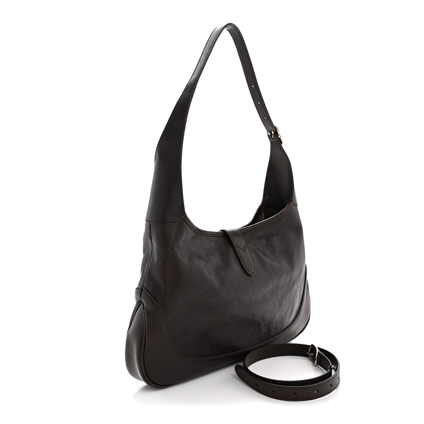 Goatskin Medium Jackie 1961 Hobo Dark Brown