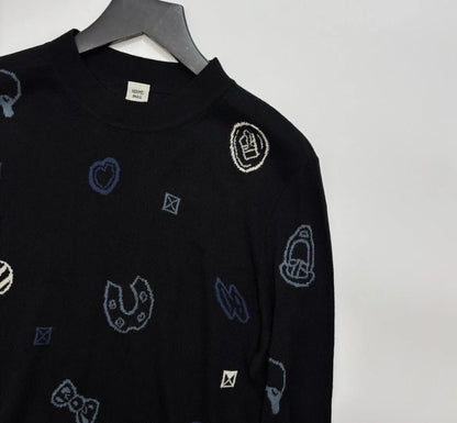 HERMES 25S WOOL-LINED SWEATER 185