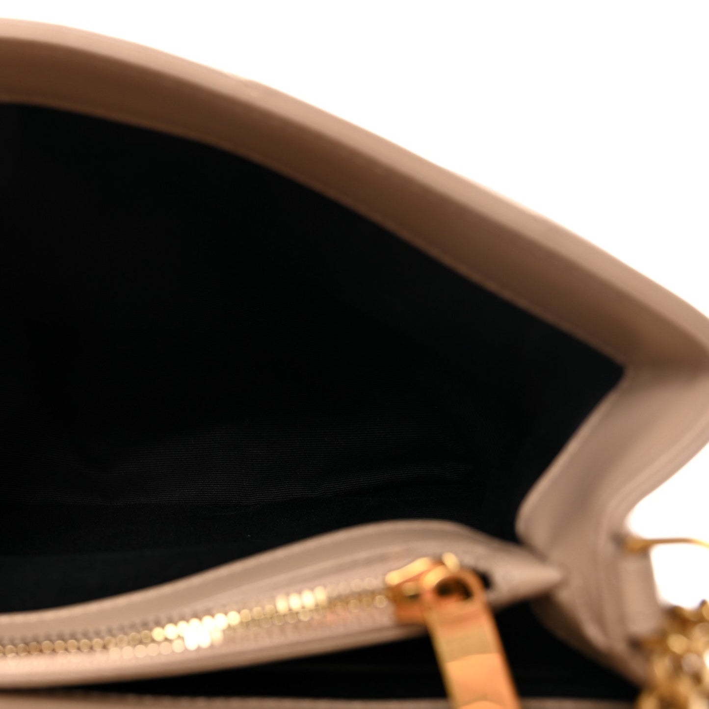 Calfskin Y Quilted Monogram Small Loulou Chain Satchel Dark Beige