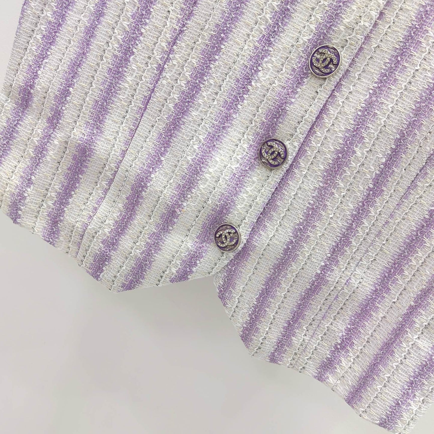 CC Refreshing Vest Purple White Polyester 215765