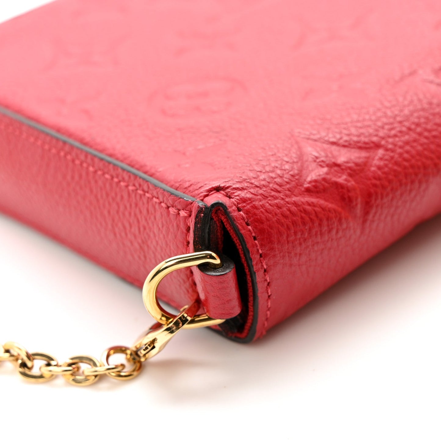 Empreinte Pochette Felicie Chain Wallet Scarlet
