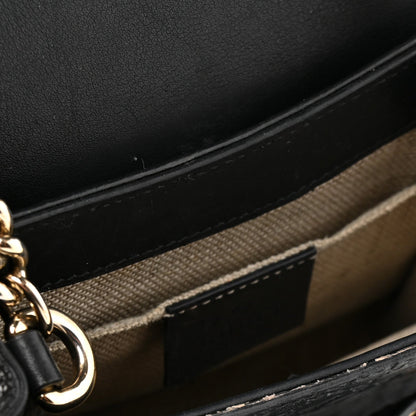 Microguccissima Mini Emily Chain Shoulder Bag Black