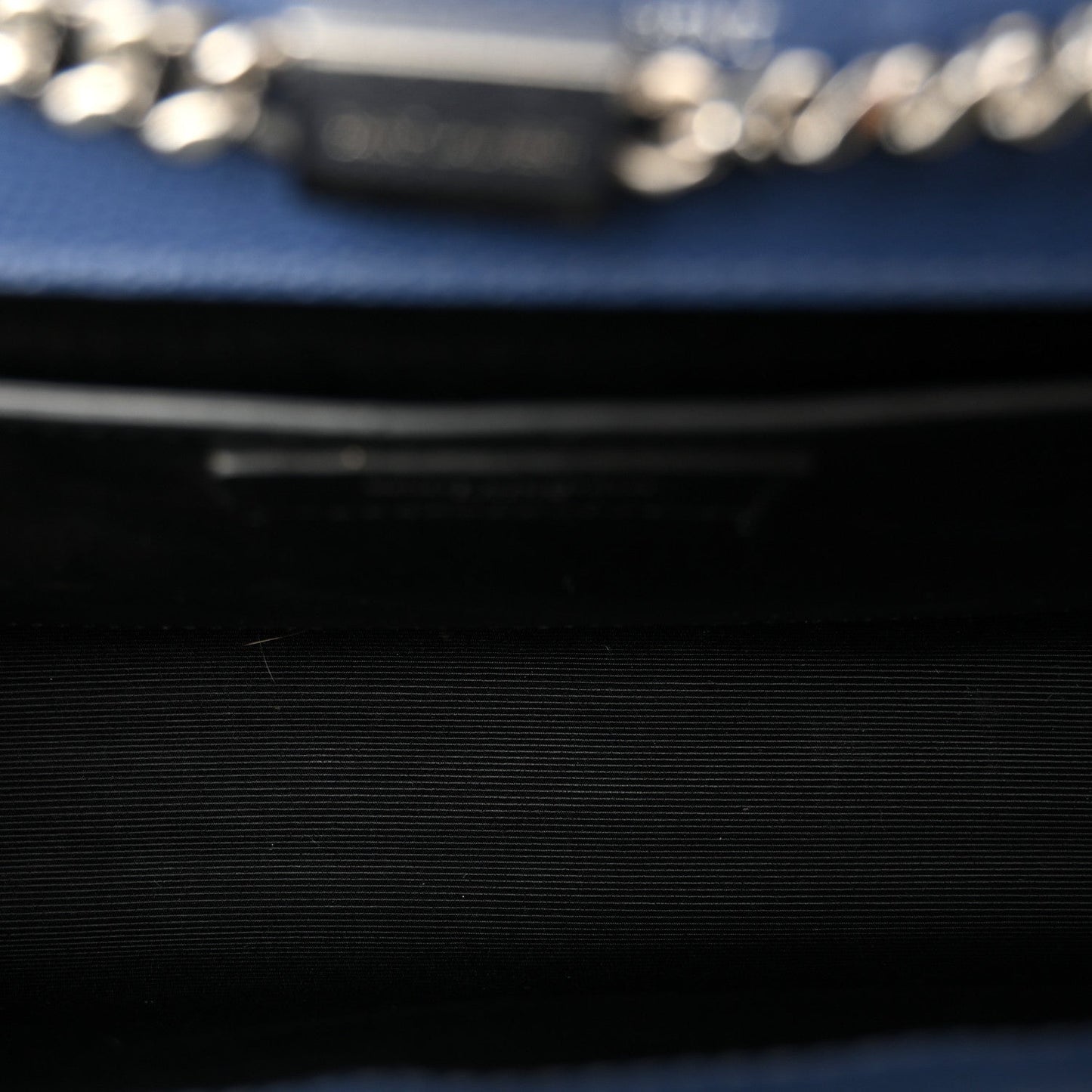 Grain De Poudre Medium Classic Monogram Kate Satchel Blue Charron