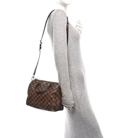 Damier Ebene Speedy Bandouliere 25