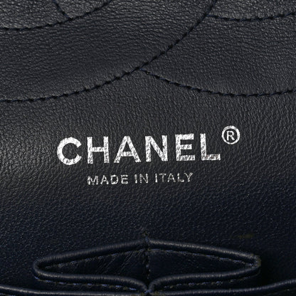 Aged Calfskin Quilted 2.55 Reissue 227 Flap Dark Blue