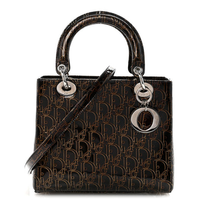 Patent Ultimate Medium Lady Dior Brown