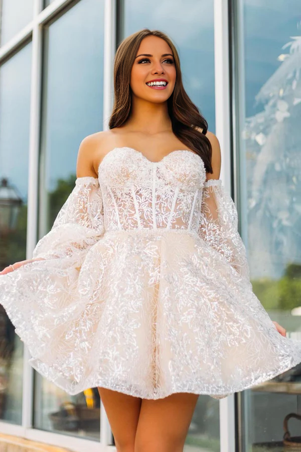 omberprom A Line Prom Dress Sweetheart Corset Homecoming Dress Charming Graduation Dress