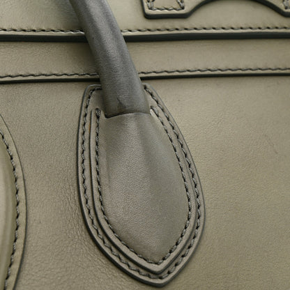 Smooth Calfskin Mini Luggage Almond