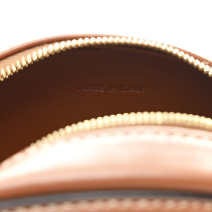 Smooth Calfskin Cuir Small Triomphe Oval Crossbody Purse Tan