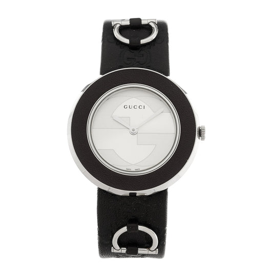 Stainless Steel Calfskin 35mm U-Play Quartz Watch Brown