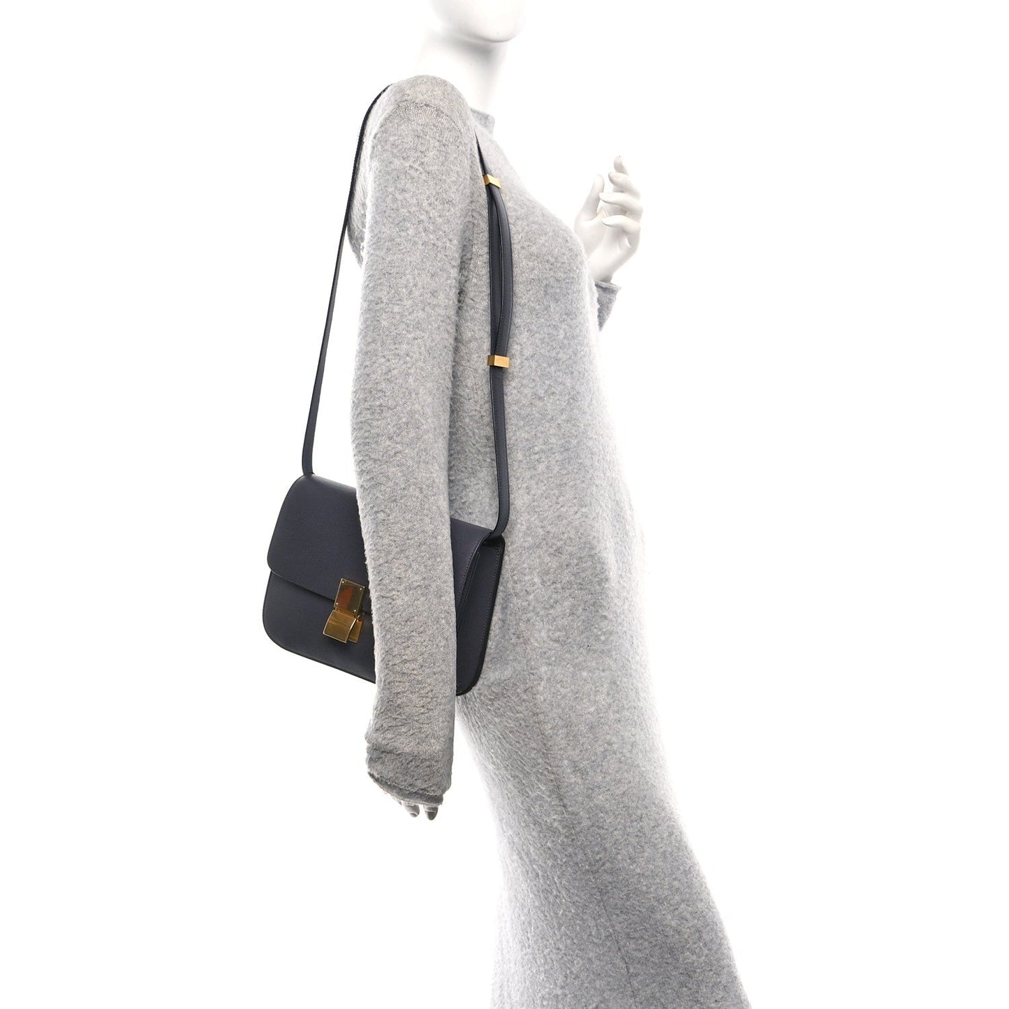 Liege Calfskin Medium Classic Box Flap Bag Liquorice