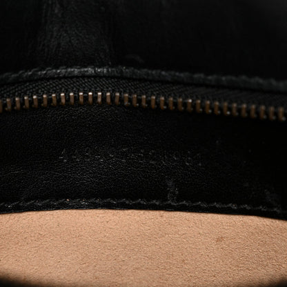 Calfskin Matelasse Small GG Marmont Shoulder Bag Black