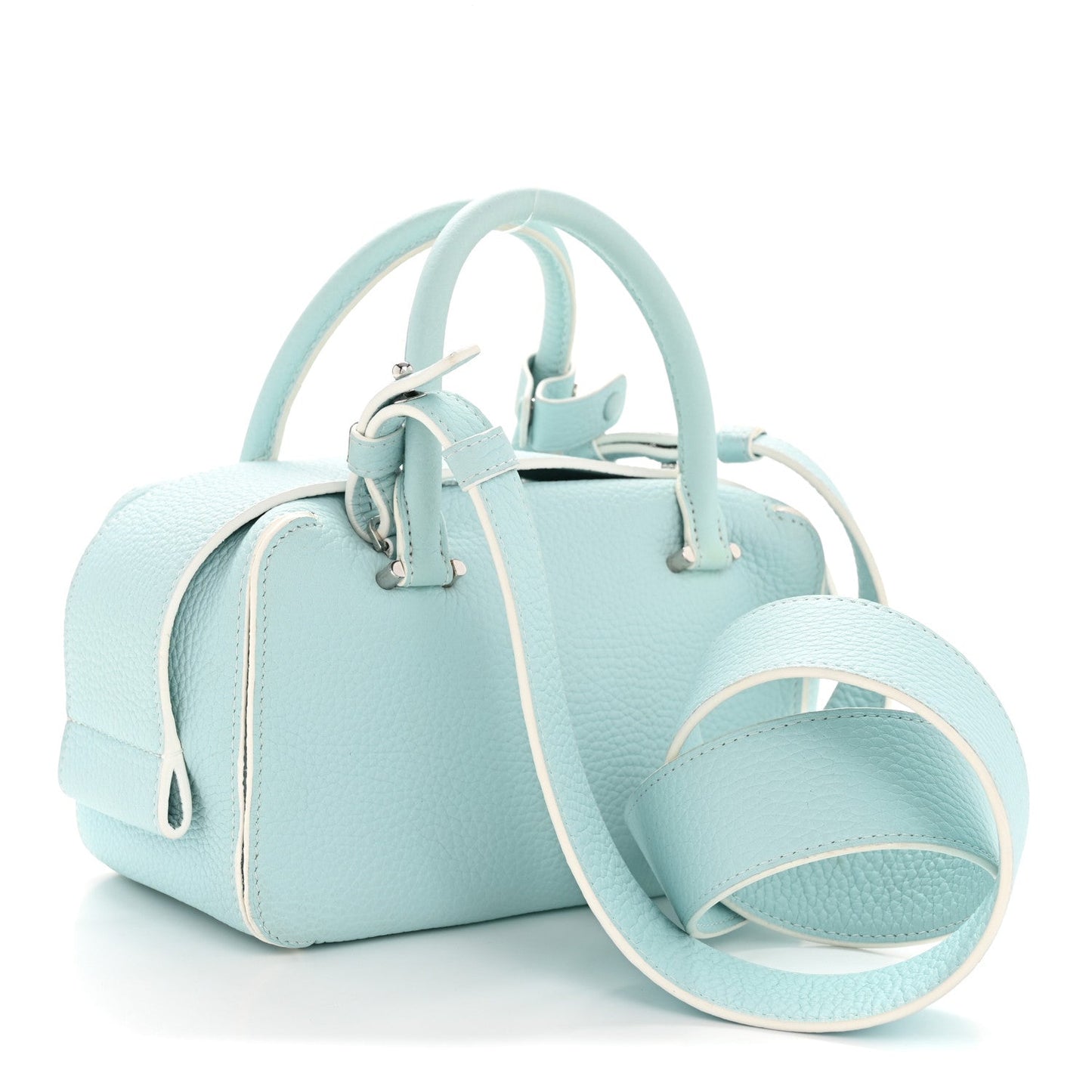 Taurillon Soft Mini Cool Box Satchel Light Blue