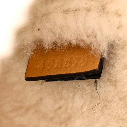 Suede Shearling Small Dionysus Bag Honey Beige Milk