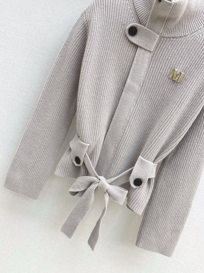 MAX MARA 25S STAND COLLAR CARDIGAN COAT 035
