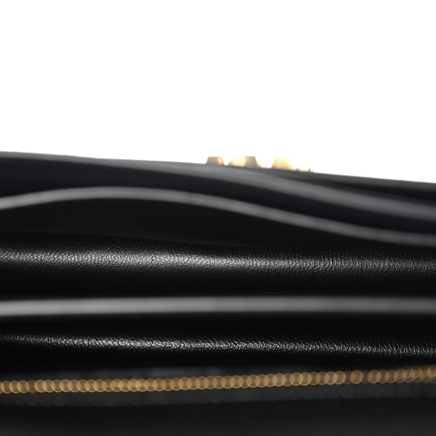 Grain De Poudre Monogram Cassandra Clasp Bag Black
