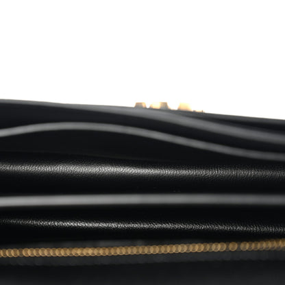 Grain De Poudre Monogram Cassandra Clasp Bag Black