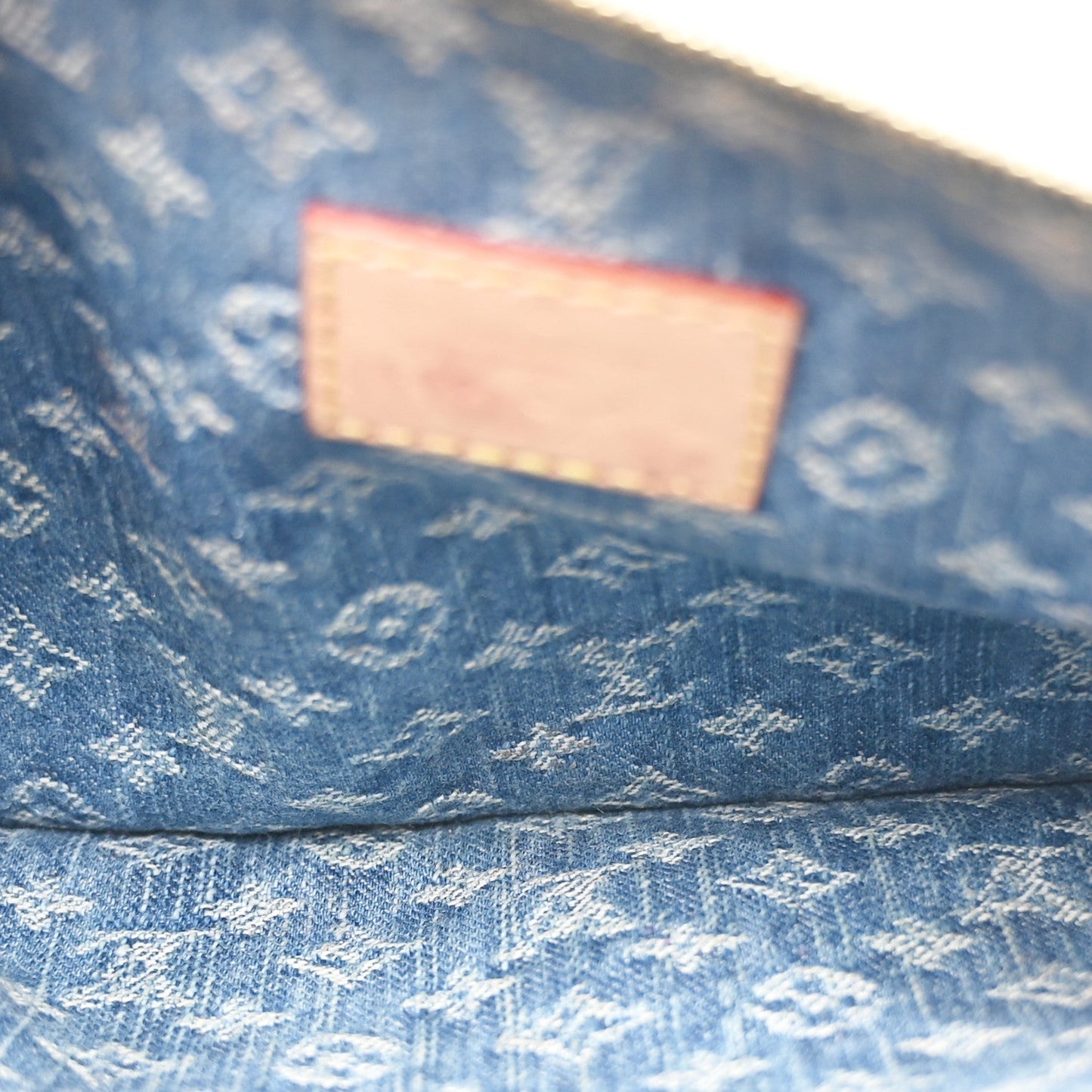 Monogram Denim CarryAll MM Blue