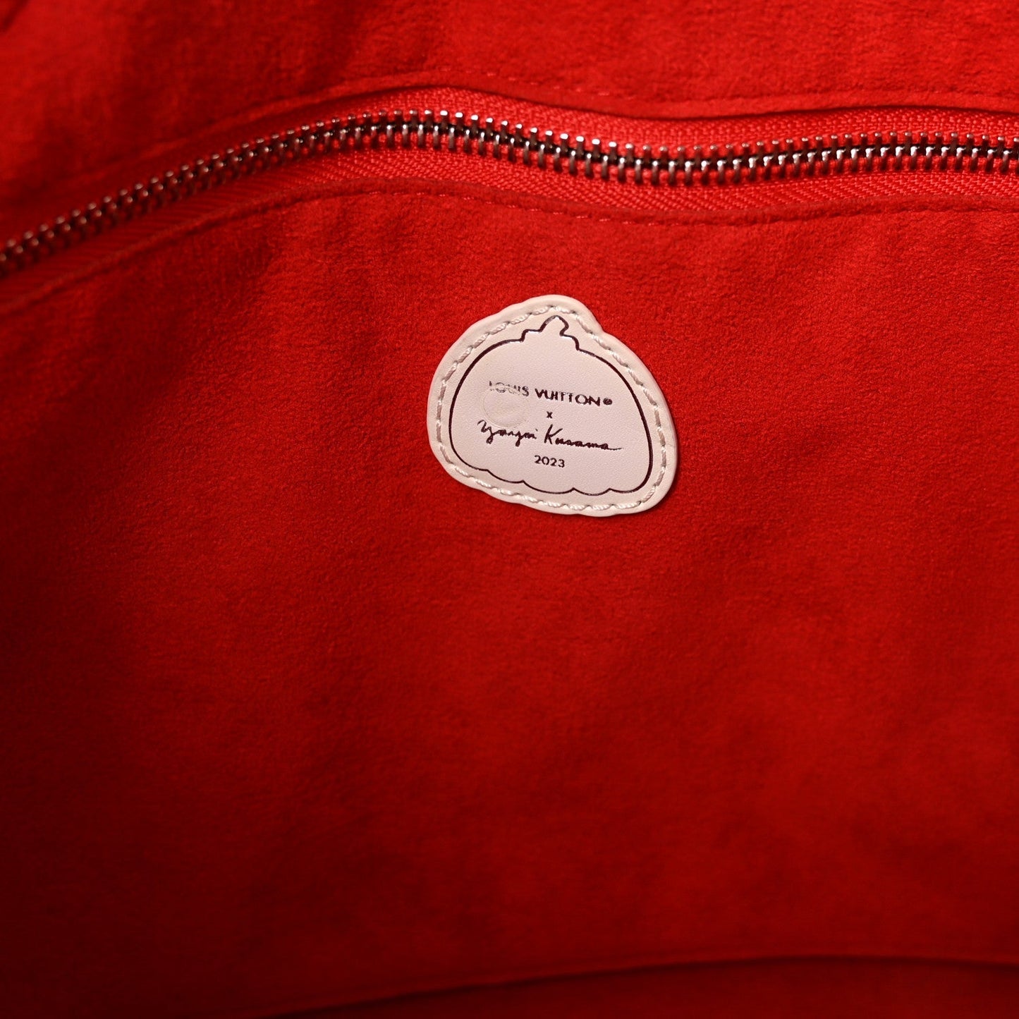 LV X YK Empreinte Infinity Dots Neverfull MM Rouge White
