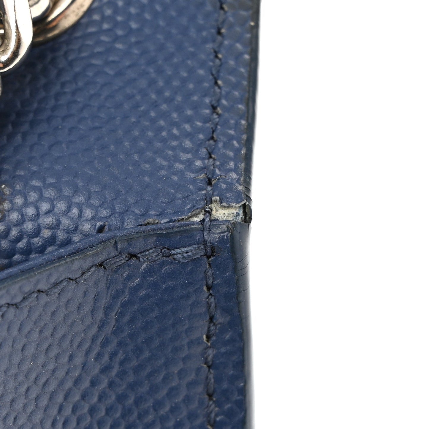 Grain De Poudre Medium Classic Monogram Kate Satchel Blue Charron