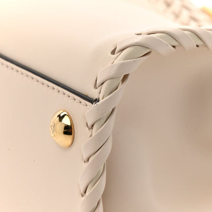 Nappa Interlace Mini Peekaboo Iconic Satchel Camelia