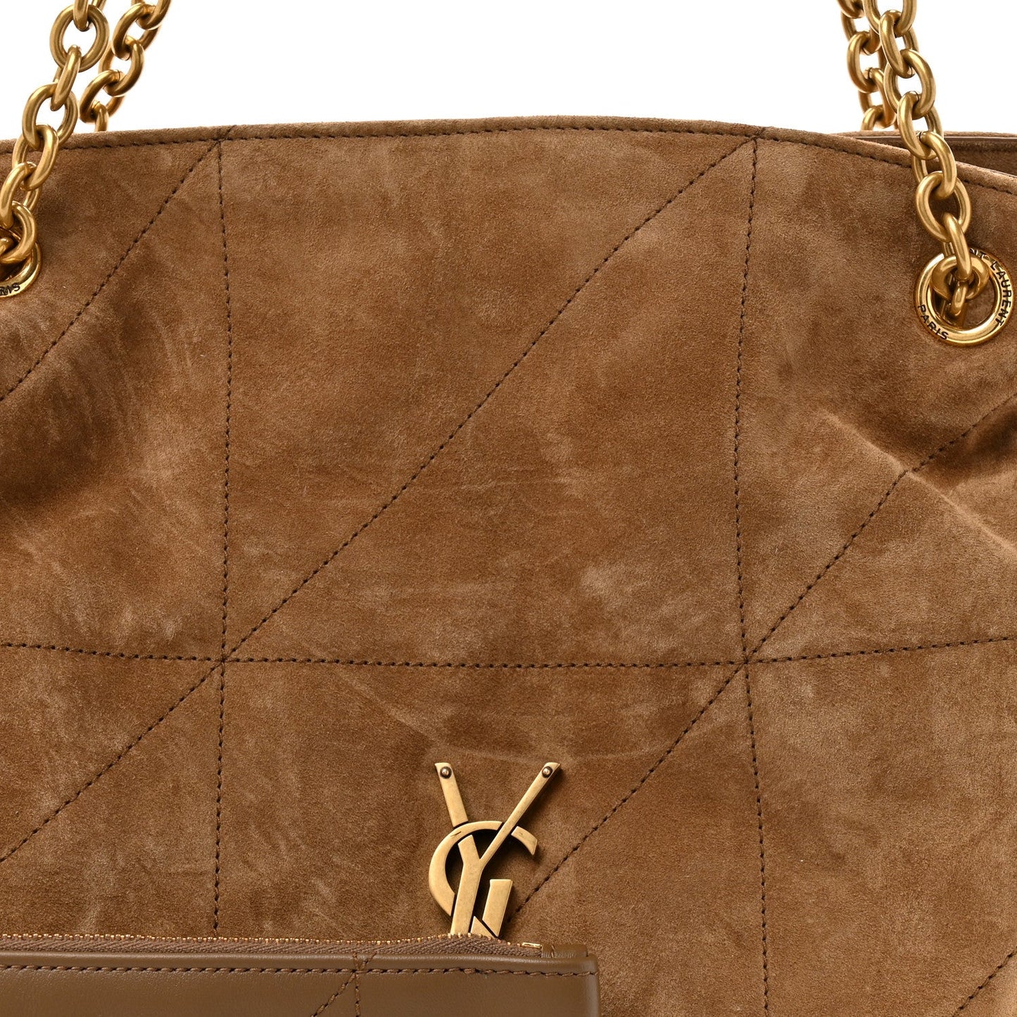 Suede Small Jamie Shopping Tote Golden Leaf