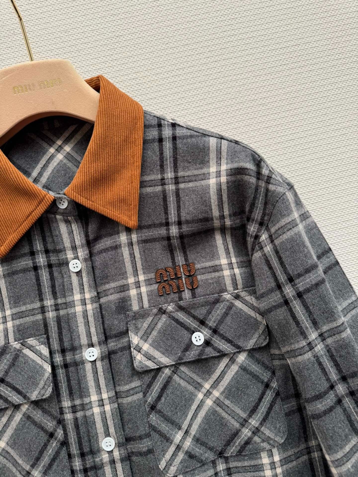 MIUMIU PLAID SHIRT STYLE 730