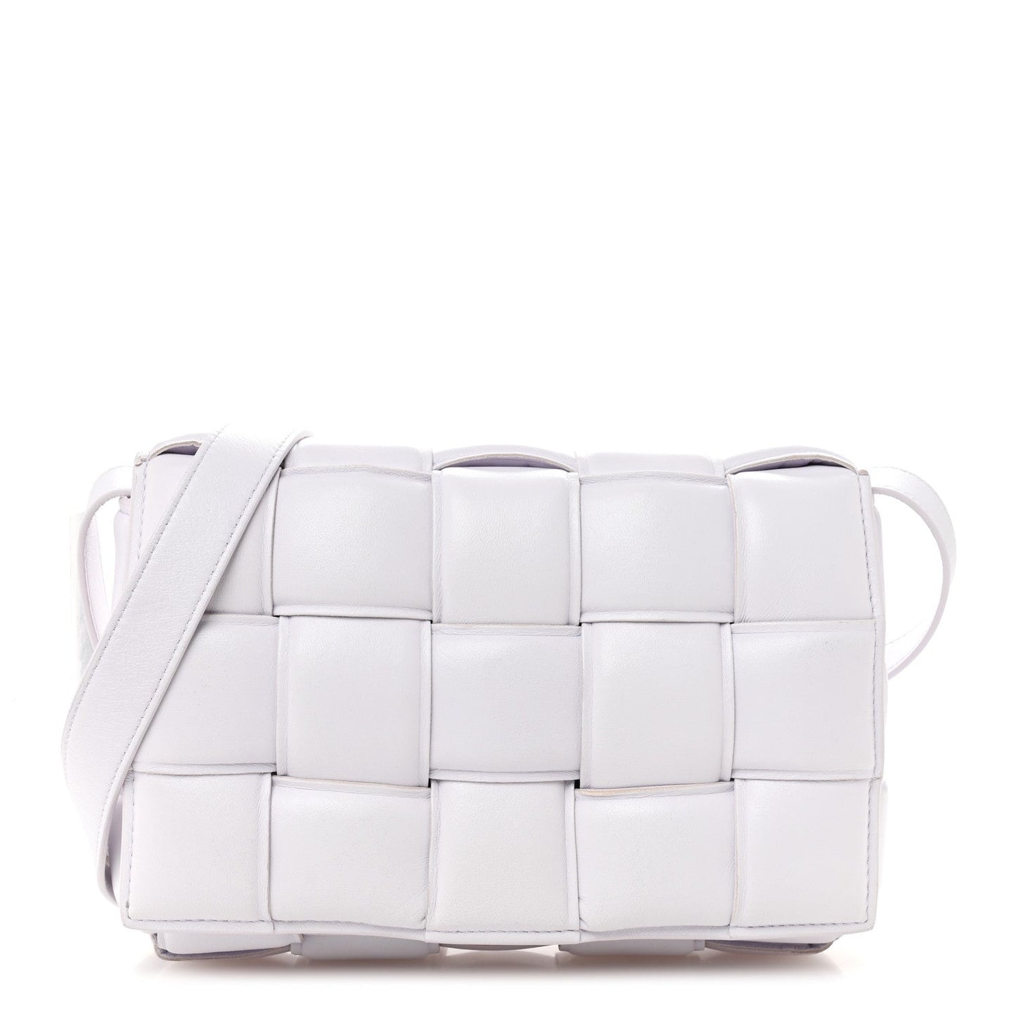 Nappa Maxi Intreccio Padded Cassette Crossbody Bag Mirth Washed