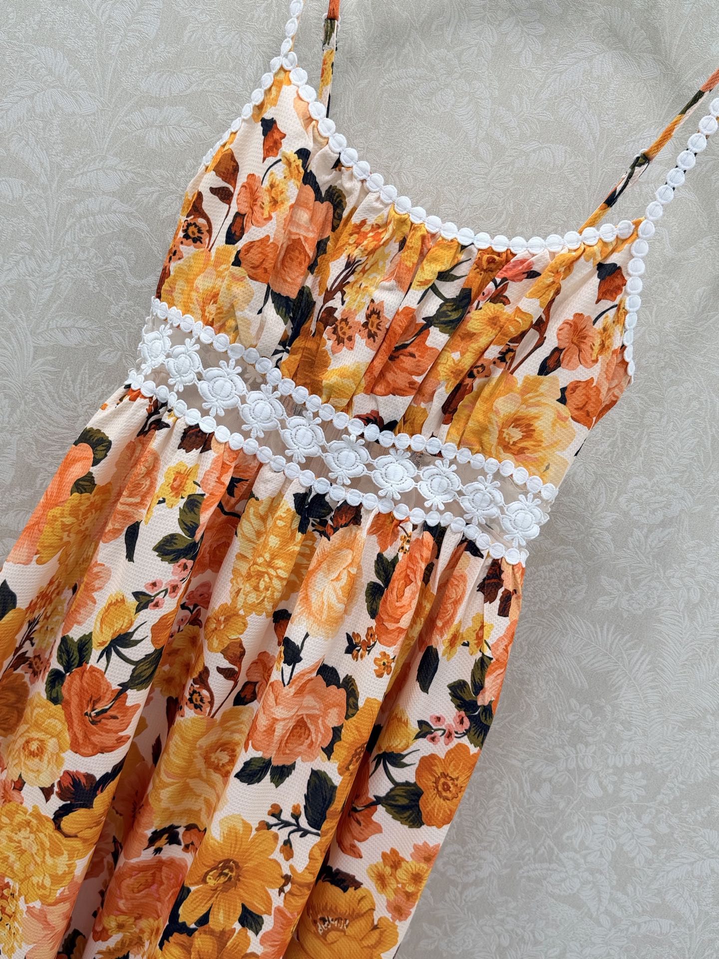 Zimmermann Stardust Mini Dress Orange Cotton 339888