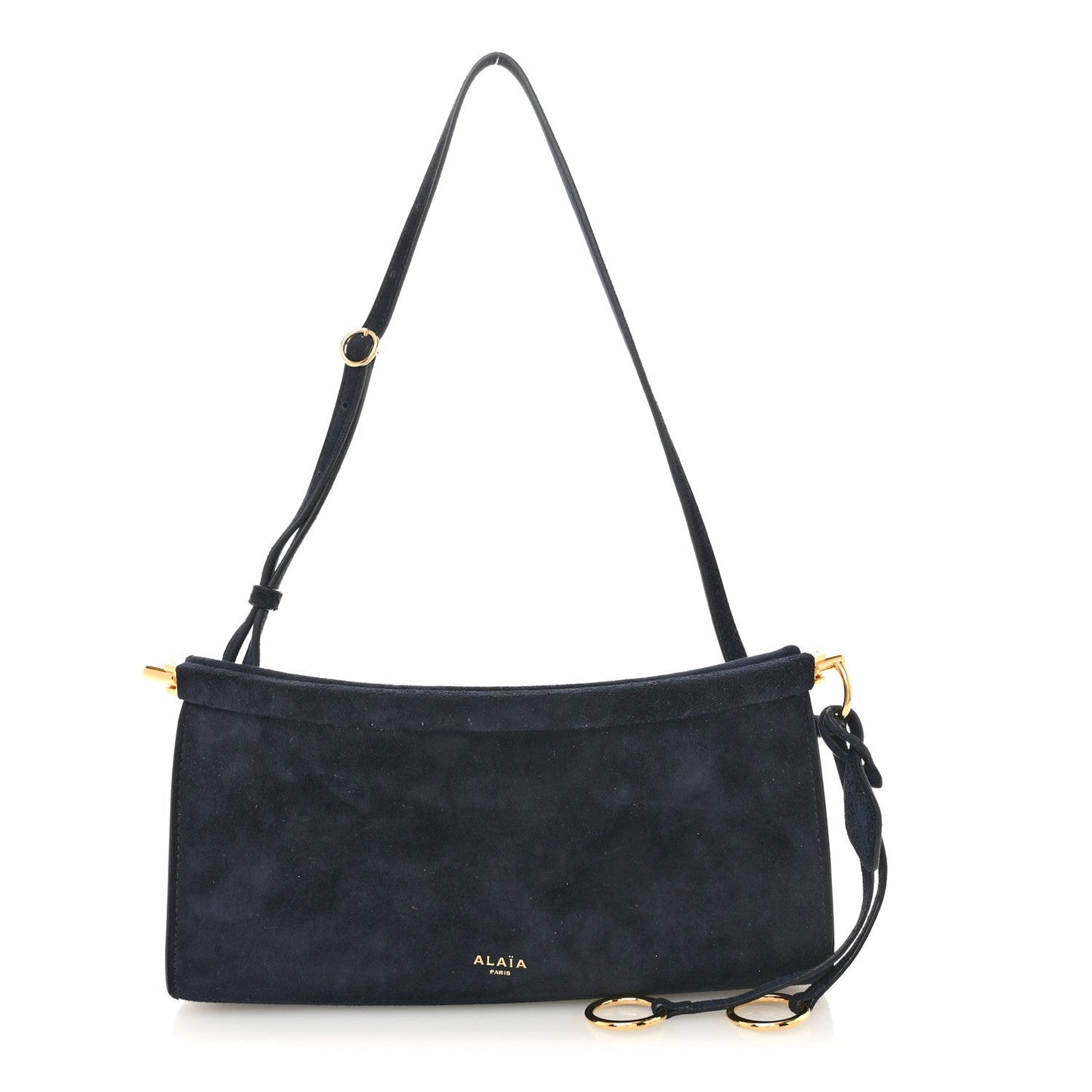 Suede Le Click East West Small Bag Midnight