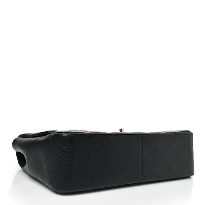 Caviar Quilted Jumbo Single Flap Black