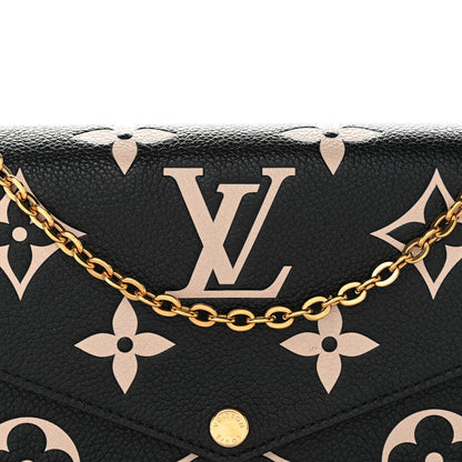 Empreinte Monogram Giant Felicie Pochette Black Beige