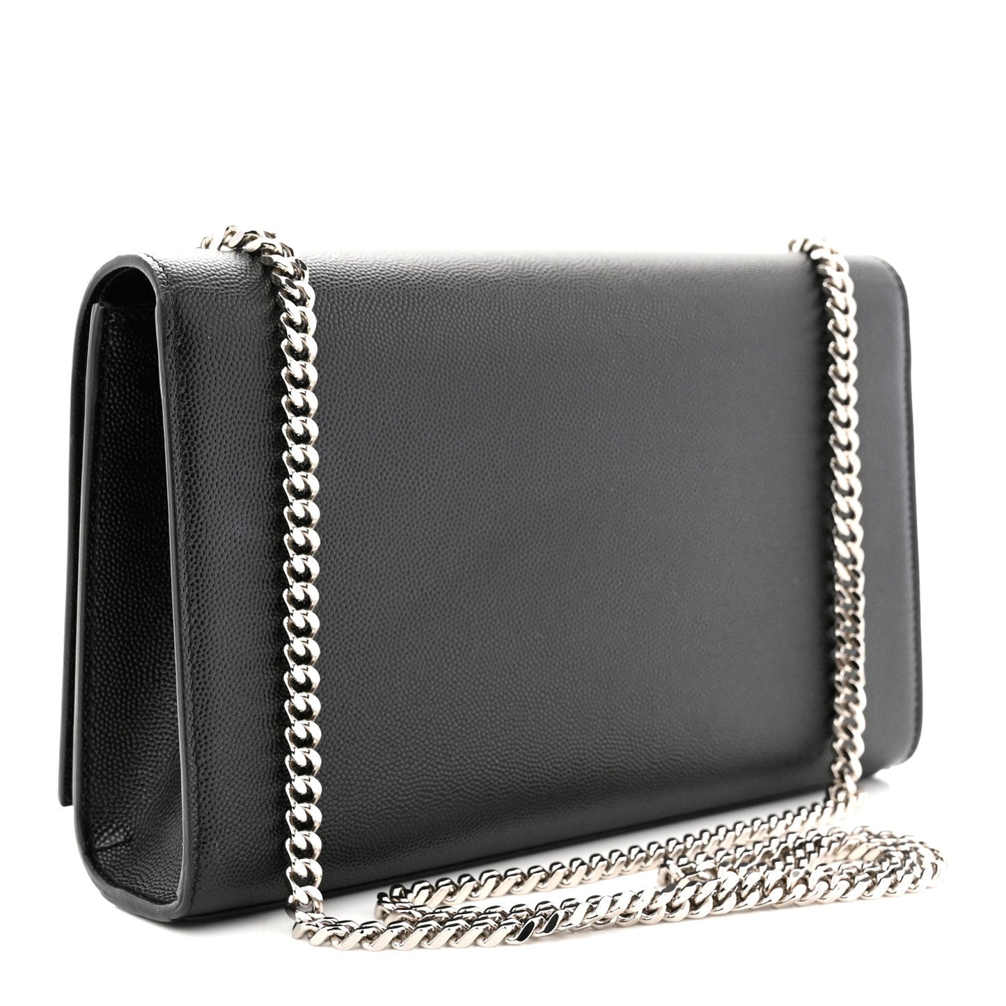 Grain De Poudre Medium Classic Monogram Kate Satchel Black