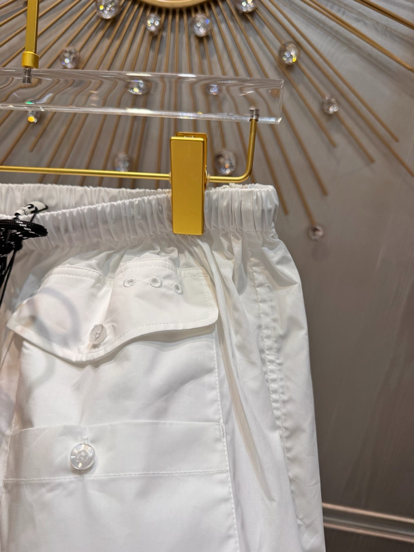 Miumiu 2026 Mini Skirt With Elasticated Waist White Cotton
