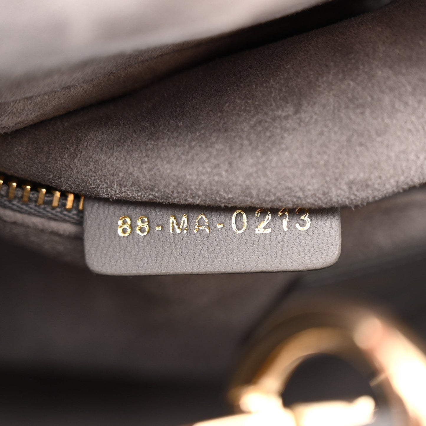 Lambskin Cannage Small My ABCDior Lady Dior Grey